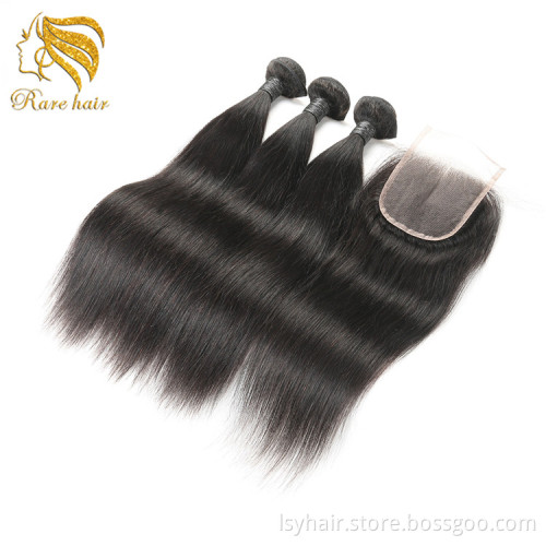 Double Drawn Cutical Aligned Raw Vietnamese Hair Skin Weft, Unprocessed Long Star Virgin Human Hair Weaving With Closure